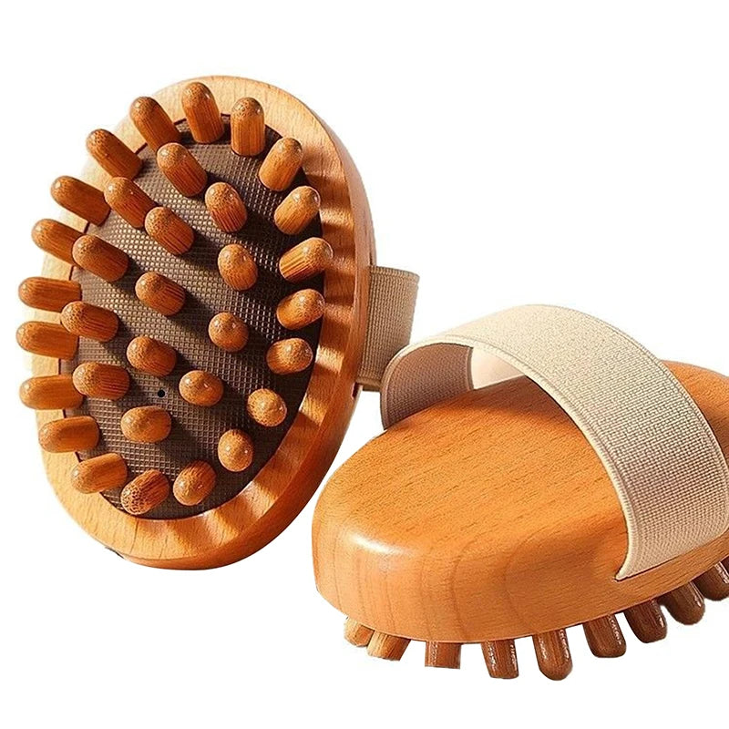 Anti Cellulite Massage Wooden Body Brush - Natural Dry Skin Tool Body Shaping Massage Equipment Tidesmit