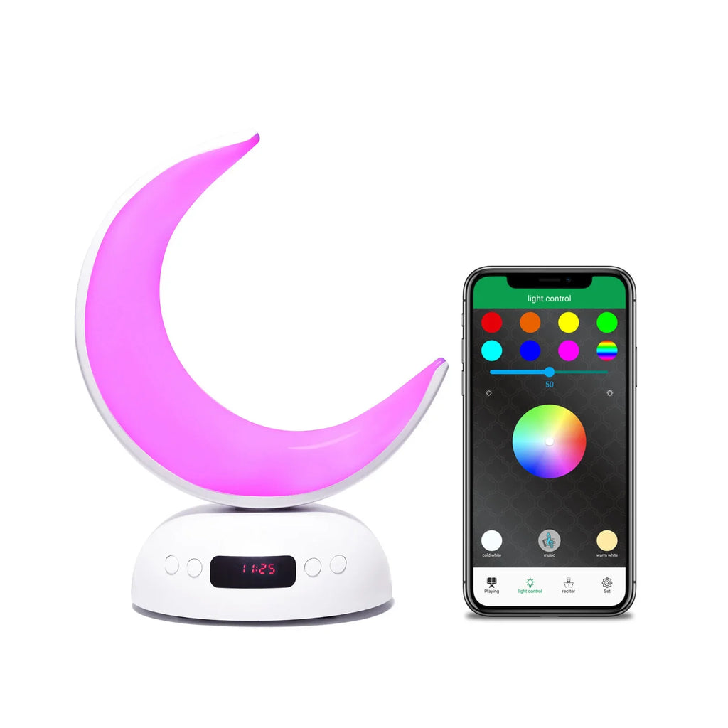Quran Azan Clock Islam Muslim Arabic Koran Bright Bluetooth Speaker Portable Night Light Lamp Holy Wireless Ramadan Islamic Arab