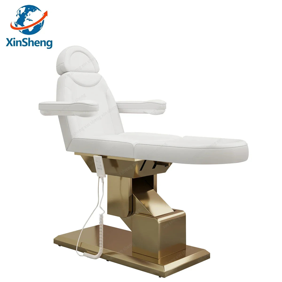 Electric Massage Bed | Adjustable Facial Spa Chair with Heat Therapy Massage Chairs White Tidesmit