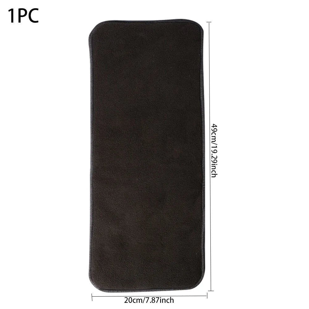 1pc charcoal bamboo baby diaper insert, 49x20cm, reusable absorbent baby care liner for cloth diapers.