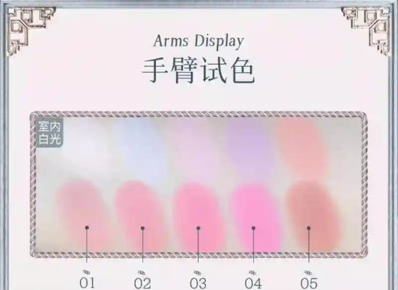 Tidesmit Flower Knows Strawberry Rococo embossed blusher in a detailed swatch showing smooth long-lasting face powder