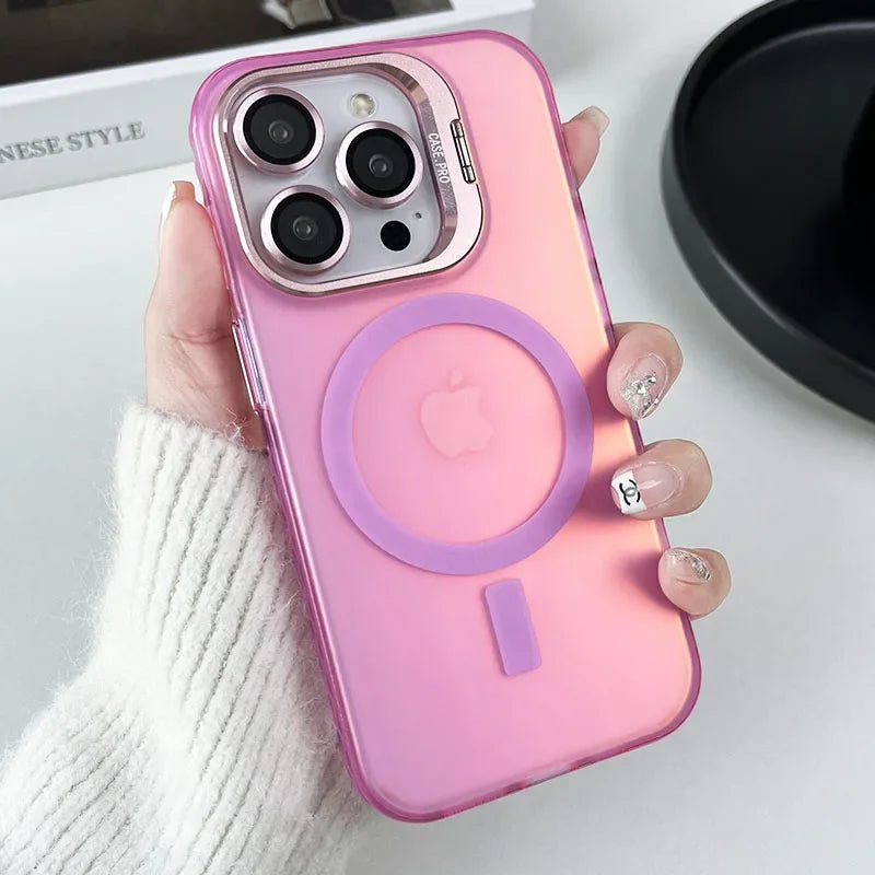 Magnetic Color Changing iPhone Case with Integrated Lens Protection Tidesmit