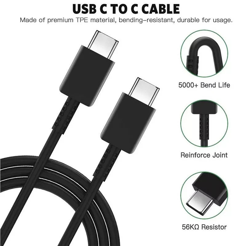 Samsung 25W USB-C Fast Charger Adapter - EU & US Plug Options Tidesmit