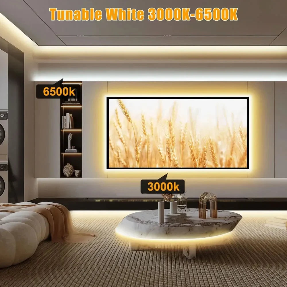 COB LED Strip Flexible High Density LED Strip 3mm COB Bar LED Light Warm 3000K White 6500K for Bedroom Kitchen Home