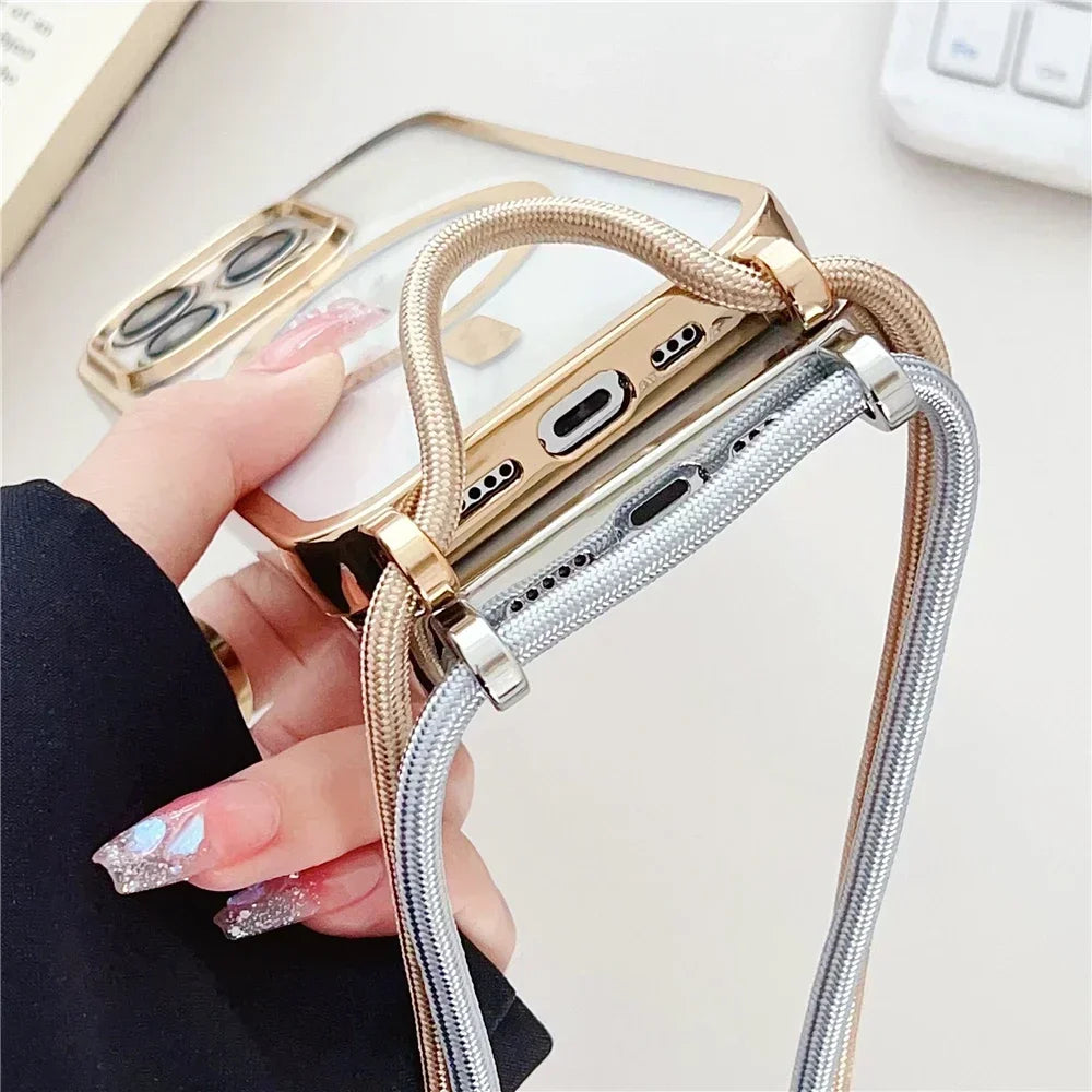 Crossbody Phone Case for iPhone 16 Pro Max with Adjustable Lanyard Tidesmit