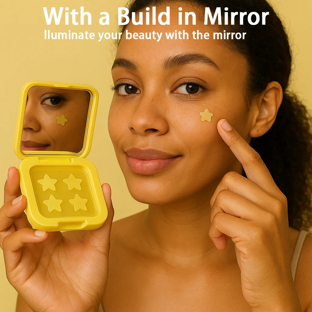 60 pieces/premium mirror acne patch, covering acne and pimple patches, deep cleansing patch, gentle and skin friendly