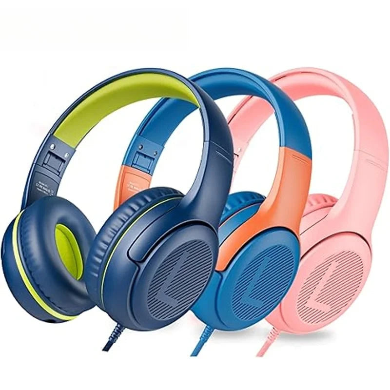 Kids Wired Headphones with Microphone - Foldable Over-Ear Tidesmit Tidesmit