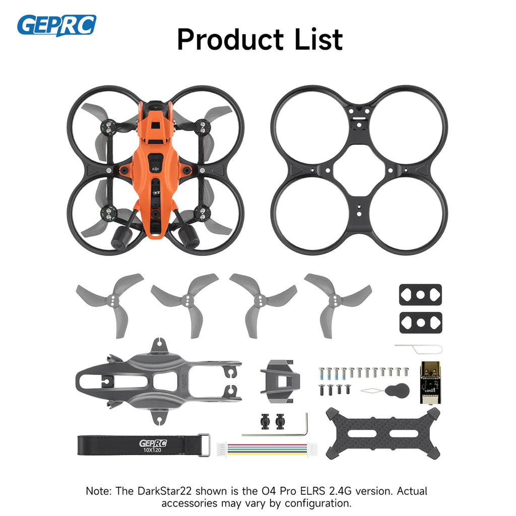 FPV Quadcopter Drone O4 Air Unit ELRS Freestyle 22-Inch Tidesmit