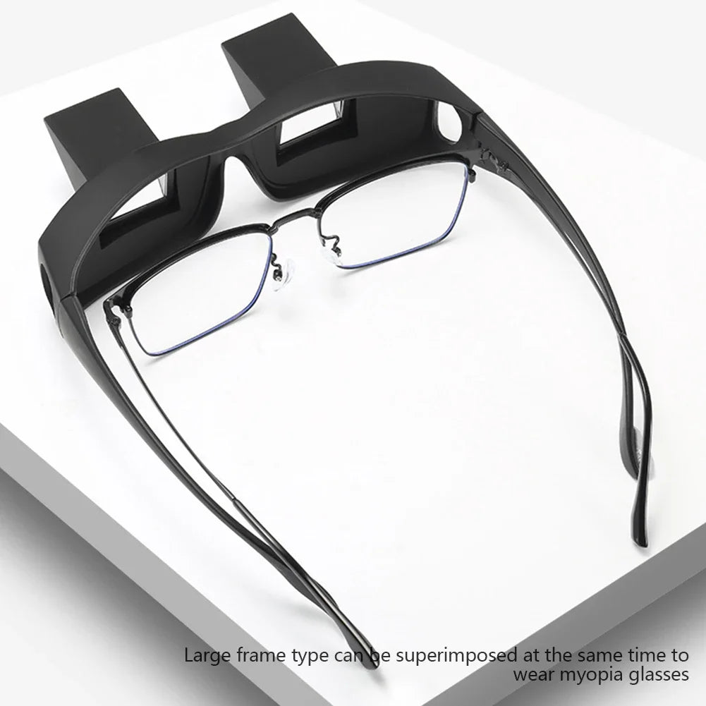 Horizontal Reading Glasses for Bed - Prism Lens for Lying Down TV Viewing Tidesmit