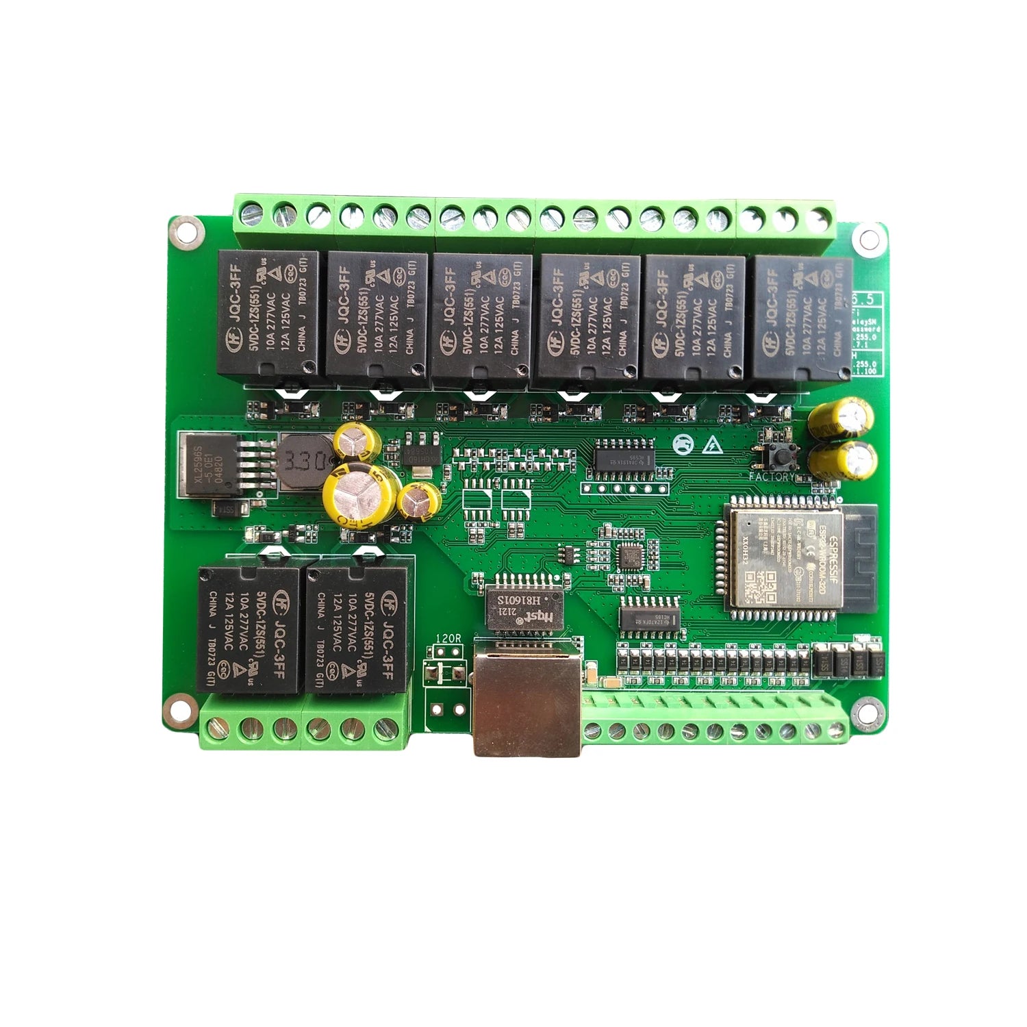 Ethernet Relay Board 32 Channel WiFi MQTT for Home Assistant Automation Tidesmit