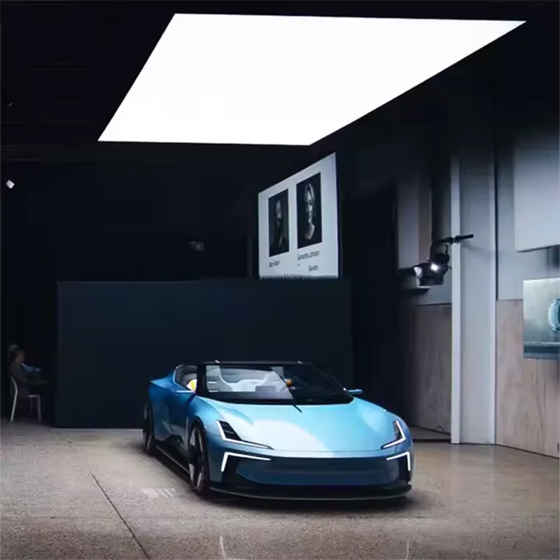 Led Fabric Ceiling Light Box Car Beauty Light Box for Car Wash Auto Repair Workshop Showroom Manufacturer