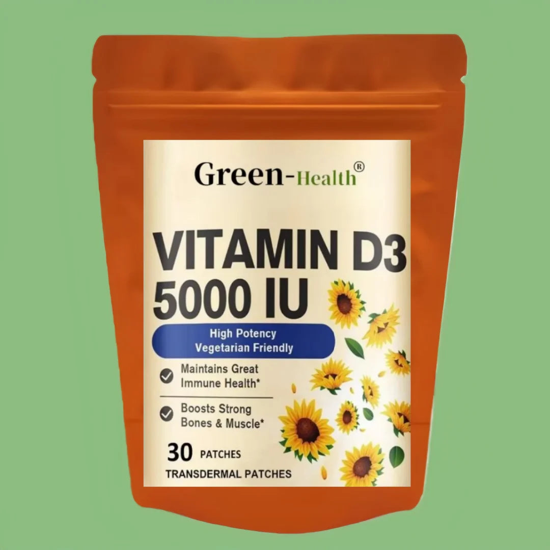 30 Patches Vitamin D3 Transdermal Patchesfor Supporting Cardiovascular Health, Strong Bones & Muscle Function