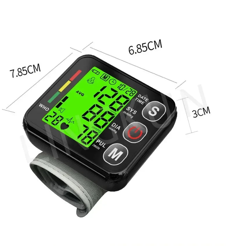 English Voice High Accurate BP Monitors Wrist Blood Pressure Monitor Tonometer Digital Sphygmomanometer Electronic Bp Monitors