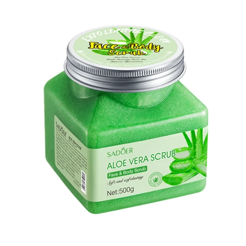 Aloe Vera Exfoliating Scrub 500g - Natural Salon-Quality Face Polish Scrubs Treatments Tidesmit