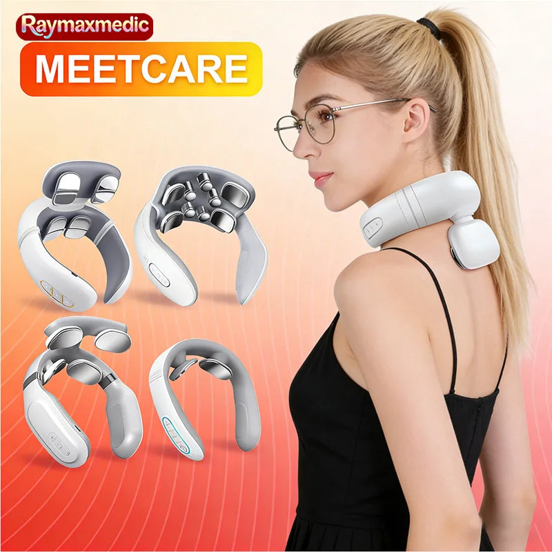 Vibration Neck Massager with Heated Pulse Relief - H808 Model Back Massage Instrument Tidesmit