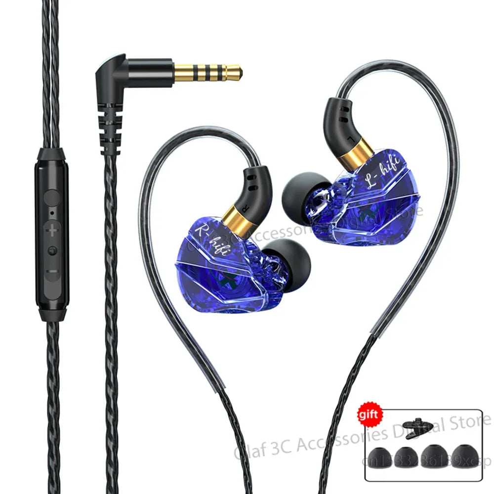 Tidesmit USB-C Wired Earbuds with 9D HiFi Stereo Bass - S16 Series 3.5mm Blue-s16 China Mainland Tidesmit