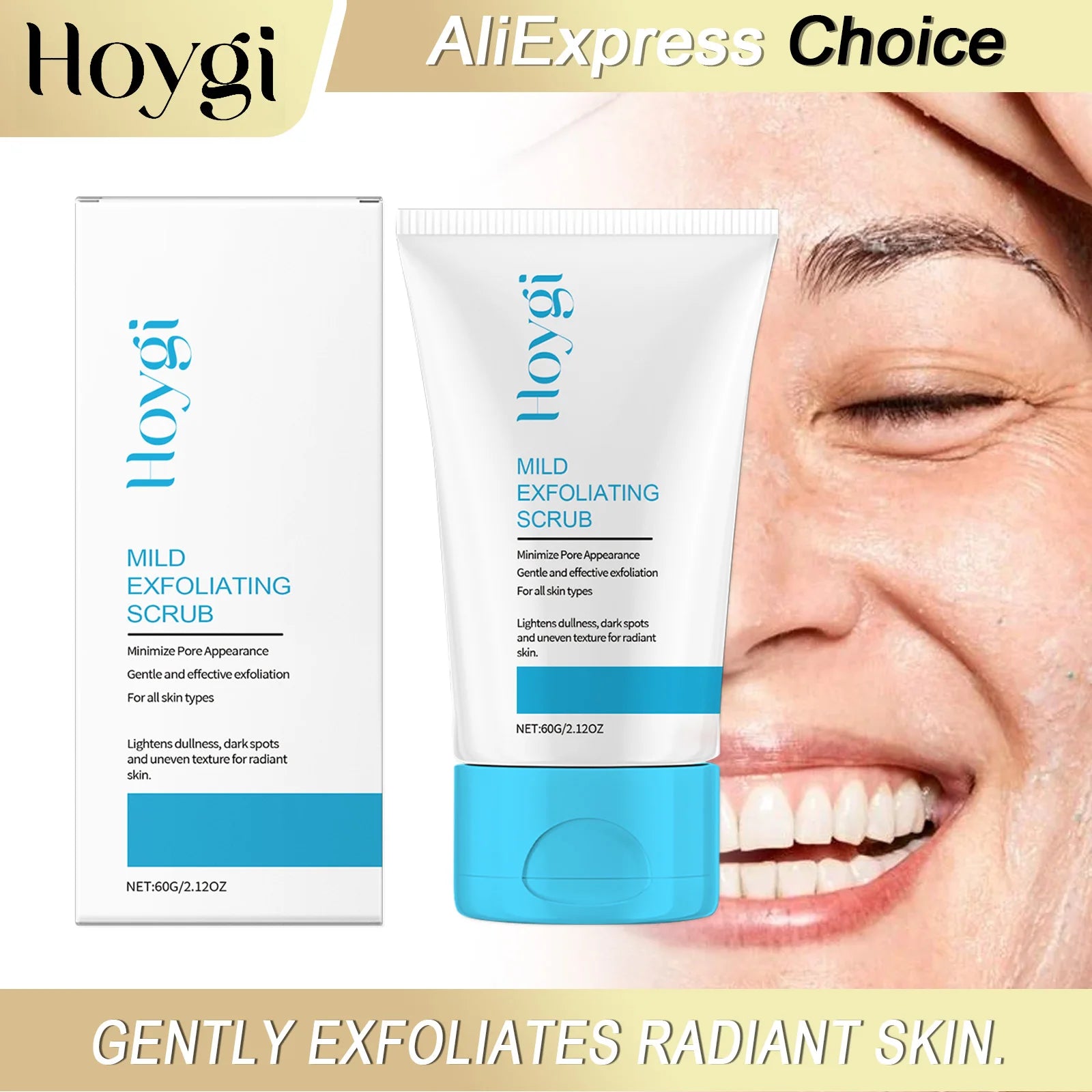 Facial Exfoliating Scrub - Natural Deep Pore Cleansing Treatment Scrubs Treatments Tidesmit