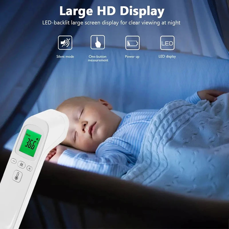 Forehead Digital Thermometer Non Contact Infrared Medical Thermometer Body Temperature Fever Measure Tool for Baby Adults