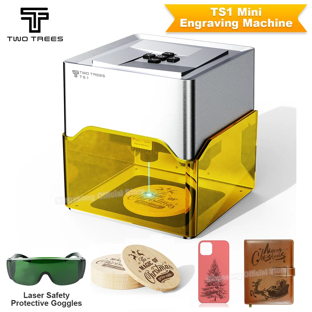 Twotrees TS1 Laser Engraver 3000mw Bluetooth Upgrade Version Mini Laser Engraving Marking Machine Mark Woodworking Machines