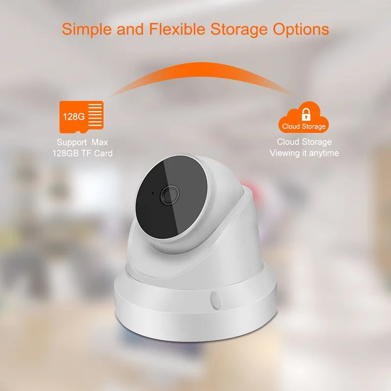 3MP WiFi IP Camera V380 Pro App Smart Home Security Night Vision Indoor Ceiling Mount Wireless CCTV Dome Camera