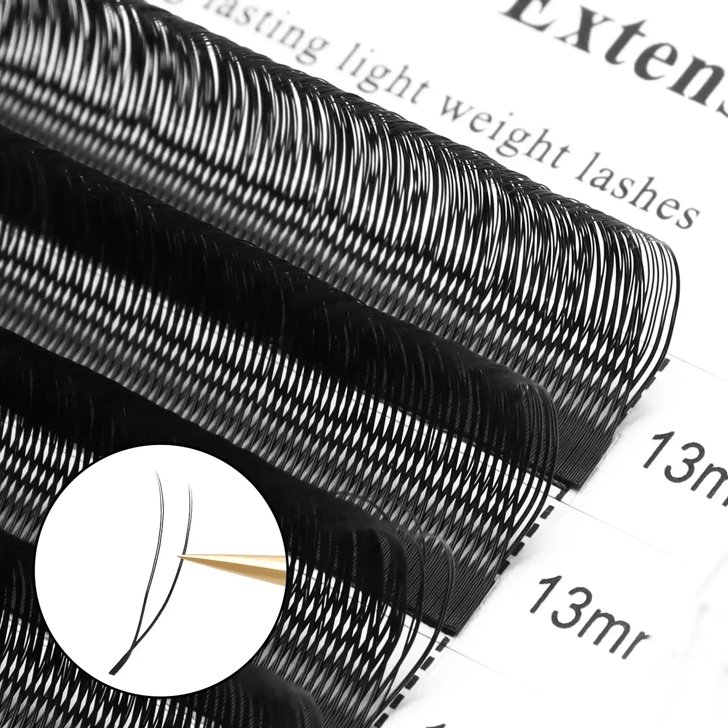 XIUSUZAKI U-Shaped YY 3D 4D 5D W Eyelash Extensions New Style U/W Lashes Extension Mink Premade Volume Fans False Eyelashes False Eyelashes Tidesmit