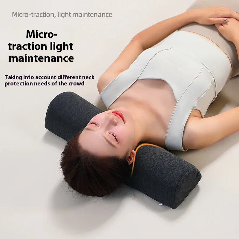 Cervical Memory Foam Pillow - Ergonomic Neck Pain Relief (Dark Gray) Relaxation Treatment Tidesmit