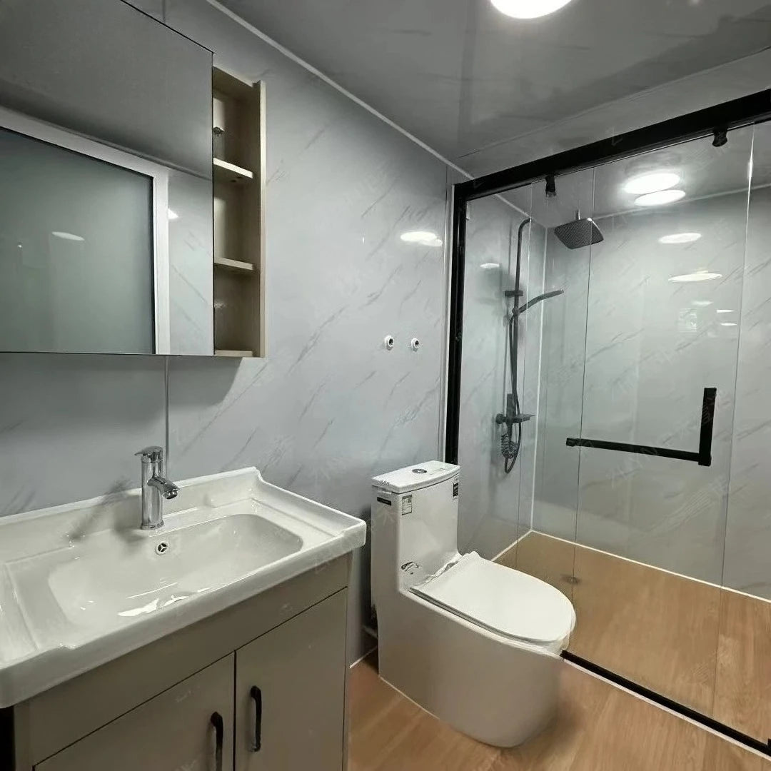 Ready Ship Luxury 40 Ft 20ft Prefab Mobile Container House 2 Bedroom Steel Prefabricated Home Local Standards Villas Outdoor Use