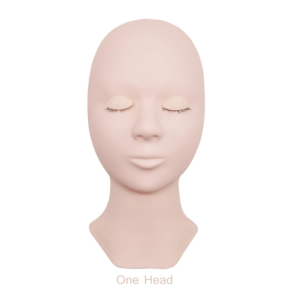 Tidesmit mannequin training head with removable eyelids for professional eyelash extension and face makeup practice