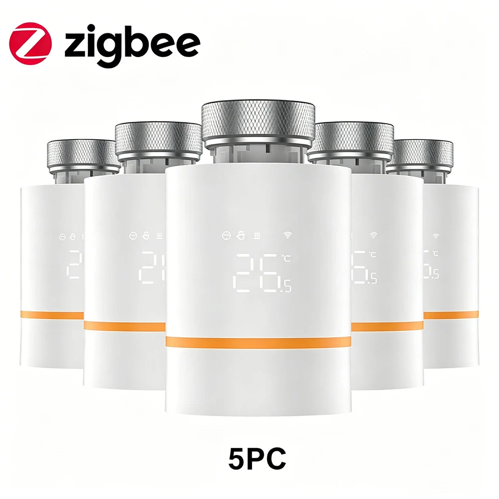 Tuya ZigBee3.0 Thermostat Radiator Actuator Smart TRV Thermostatic Valve Controller Works With Tuya Alexa Google Home Alice