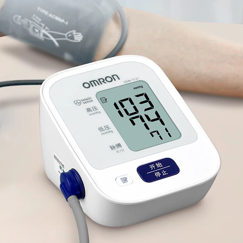 Omron HEM-7121 Blood Pressure Monitor Upper Arm Sphygmomanometer bp machine Household Use accurate Blood pressure Medical device