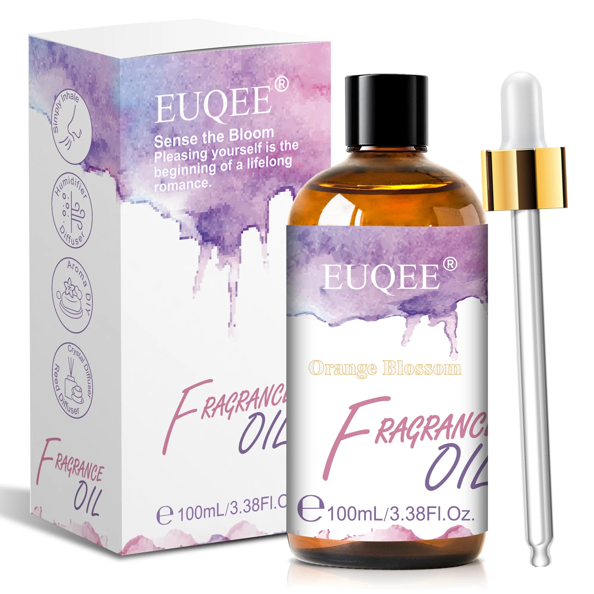 EUQEE 100ml Aroma Fragrance Oil Japanese Magnolia Bubble Gum Coconut & Vanilla Freesia Fragrance Oils For Diffuser Humidifier