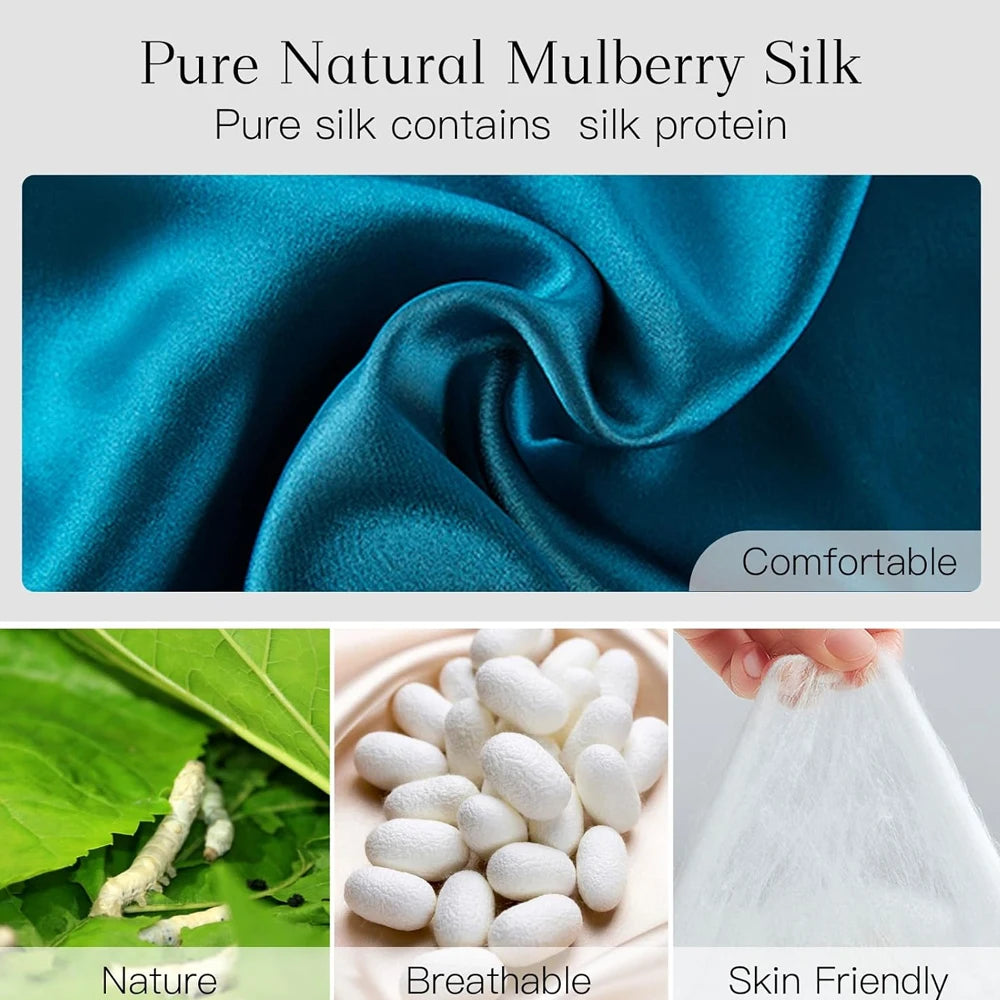 100% Mulberry Silk Sleeping Mask Eyepatch Blocking Light Eyemask Soft Padded Travel Sleeping Aid for Sleep Patch Slaapmasker