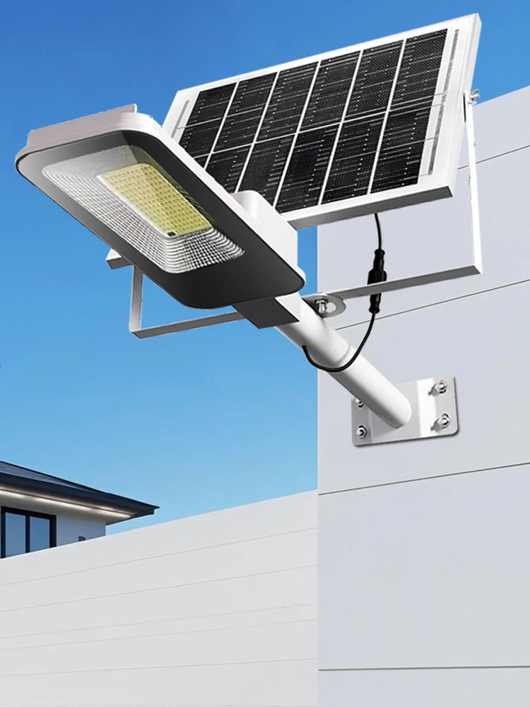 A set of 4000mAh/6000mAh outdoor solar street lamps, commercial area lighting, wall lamps, with motion sensor and remote control