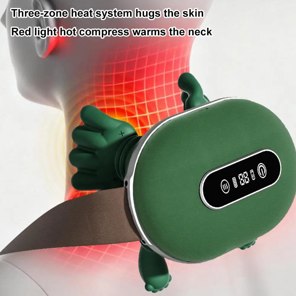 Bionic Kneading Massager | Heated Deep Tissue Pillow - Green Relaxation Treatment Tidesmit