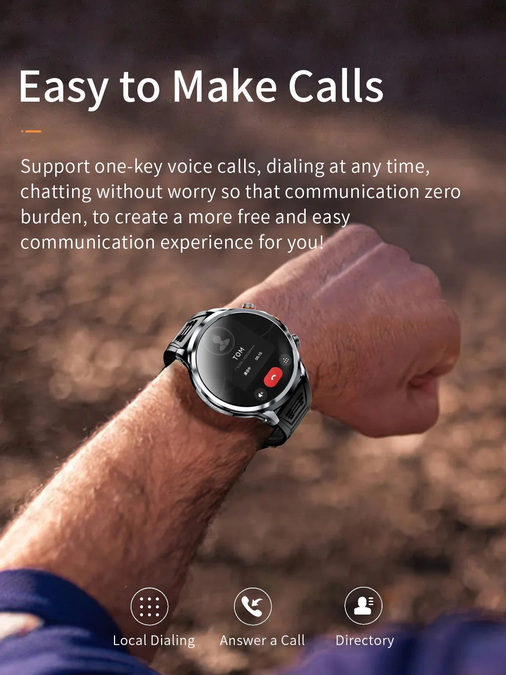 Smart Watch With 1.95 inch IPS 1100mah Battery 128GB ROM 500W Camera GPS WIFI Heart Rate APP Download Smartwatch Android 9.0