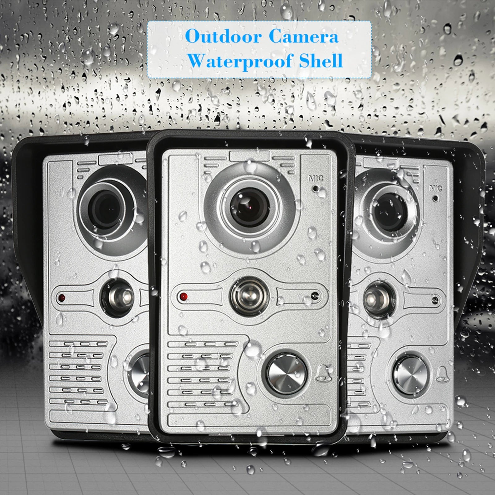 IR-CUT Outdoor Camera 7 inch Wired Video Doorbell Indoor Monitor Visual Intercom Two-way Audio Remote Unlock Video Door Phone