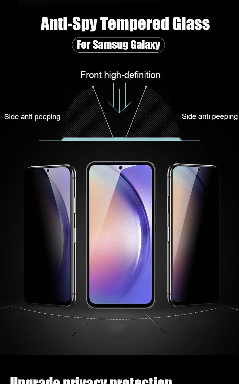 2Pcs Privacy Screen Protector for Samsung Galaxy A52 A53 A13 A52S A32 A02S A03S A12 A72 A22 A33 A73 5G Anti-spy Tempered Glass AE Tidesmit