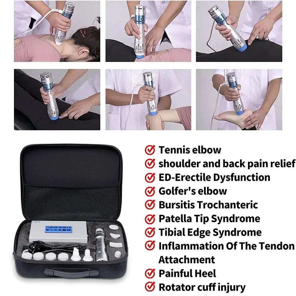 Shockwave Therapy Machine for Back Pain Relief - Portable Electric Device Massage Chairs Tidesmit
