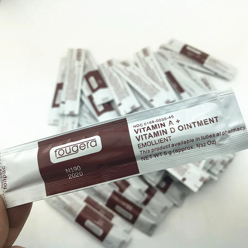 100Pcs Fougera Tattoo Repair Aftercare Vitamin Ointment A&D Anti Scar Healing Gel Cream Permanent Makeup Eyebrow Lip Supplies