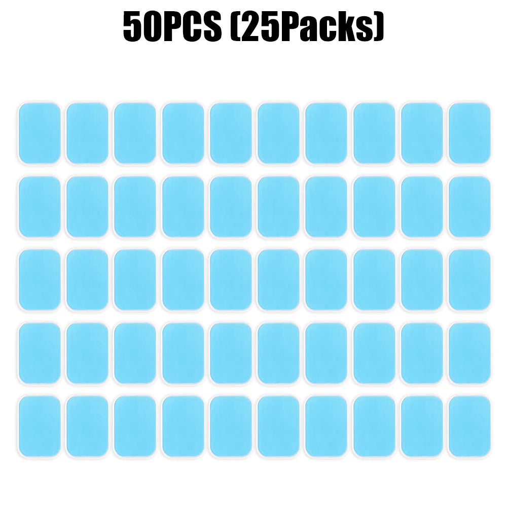 EMS Neck Massager Replacement Gel Pads - Conductive Adhesive Set Body Shaping Massage Equipment 50PCS Tidesmit