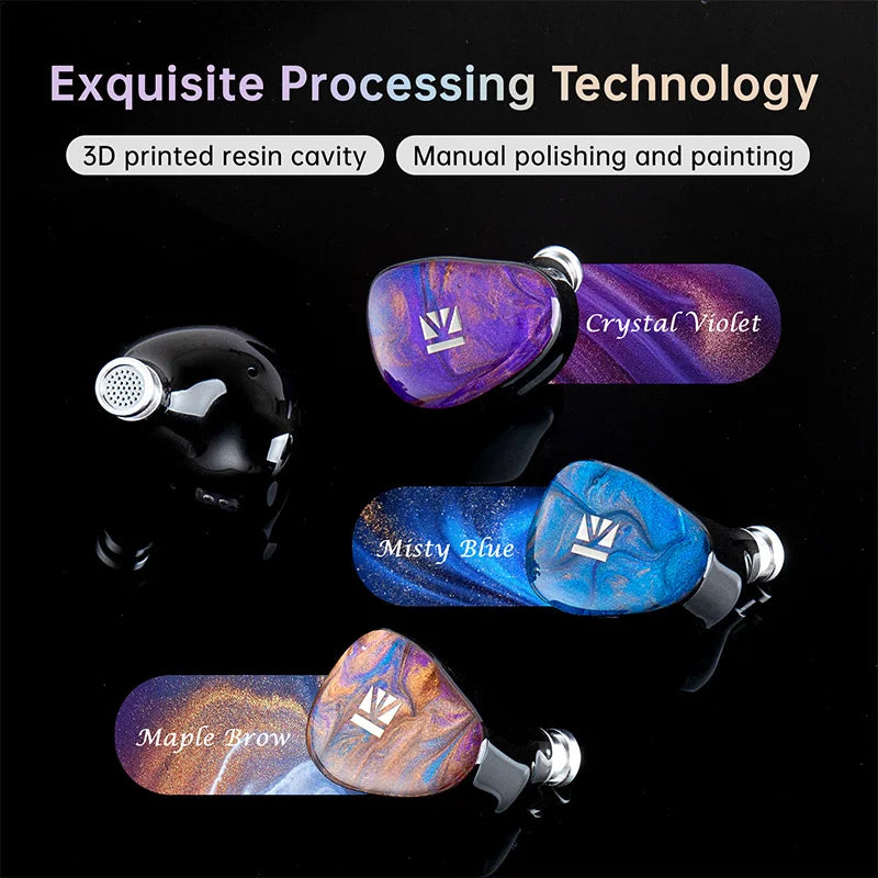 Dual Dynamic Driver IEM Earphones with Detachable Cable Tidesmit