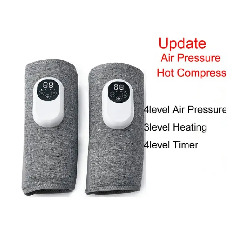 Portable Calf Massager with Heat - Air Compression Recovery Device Fascia Gun 9911-one pair heat Tidesmit