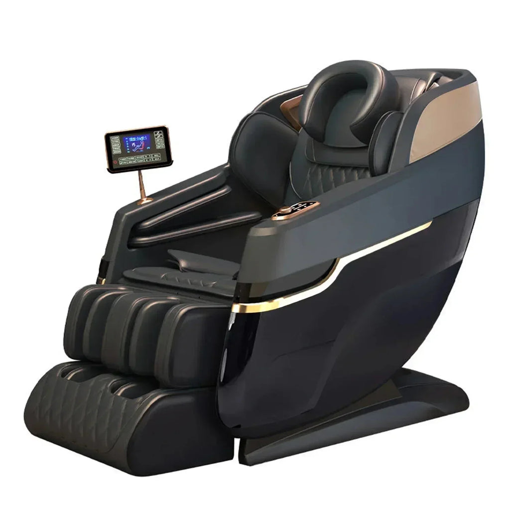 4D Massage Office Chair with Zero Gravity Recline and Heat Therapy Massage Chairs black Tidesmit