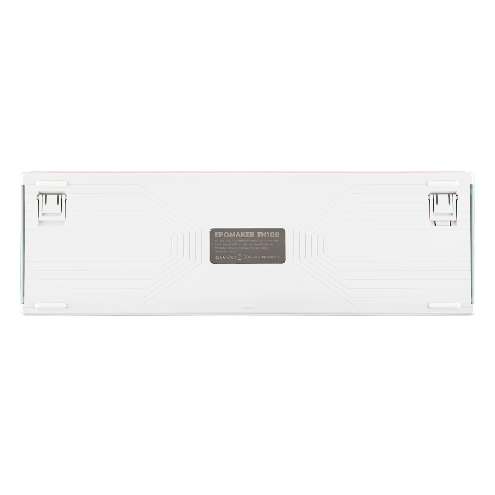 EPOMAKER TH108 100% Full Size Hot-Swap Gasket-Mounted Wired/Bluetooth/2.4Ghz Wireless Mechanical Keyboard with 10000mAh Battery