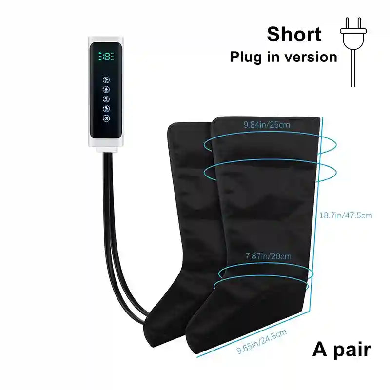 Leg Air Compression Massager - Deep Tissue Recovery Device Massage Roller Short Tidesmit