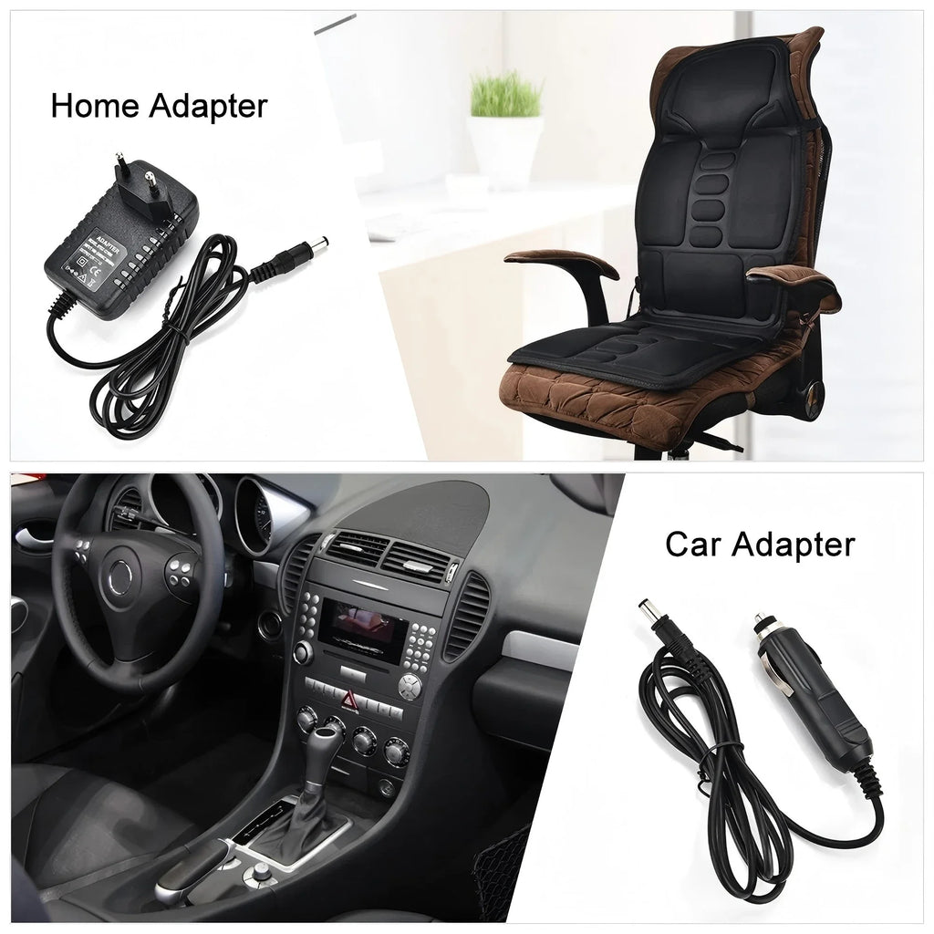 Massage Seat Cushion with Heat for Deep Tissue Muscle Relief - Tidesmit Massage Cushion Tidesmit