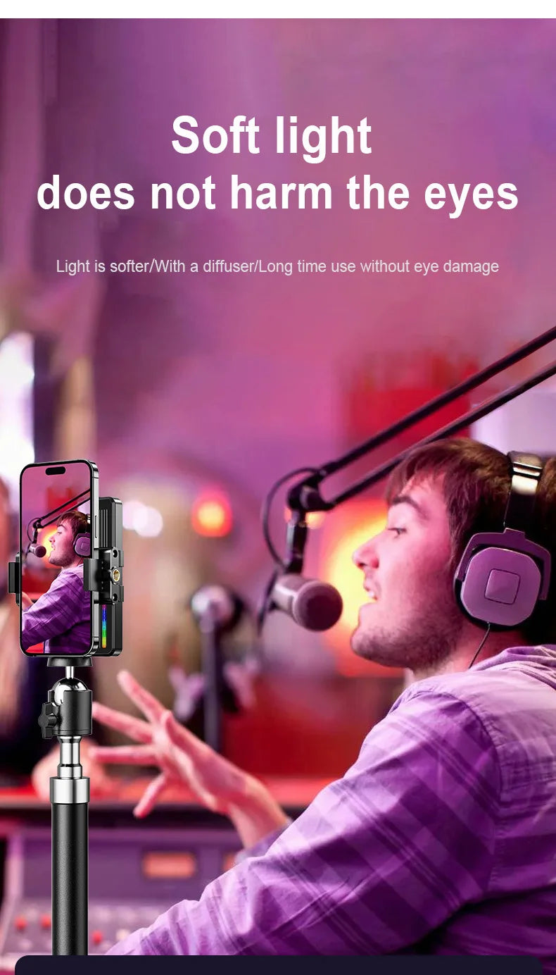 Smartphone Selfie Light with 72 LEDs - M15 Portable Content Lighting Tidesmit