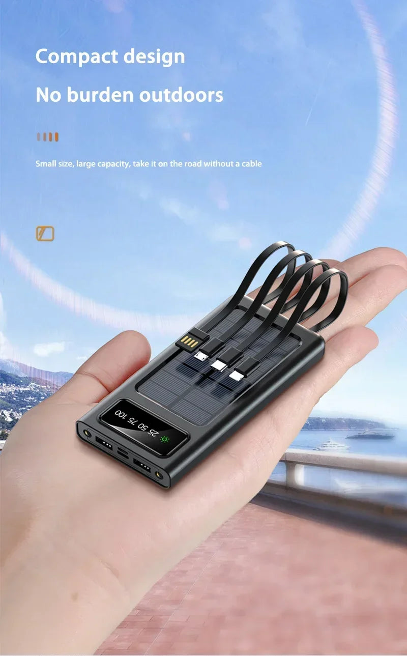 Tidesmit 200000mAh Solar Power Bank - Fast Charging Portable Charger Tidesmit