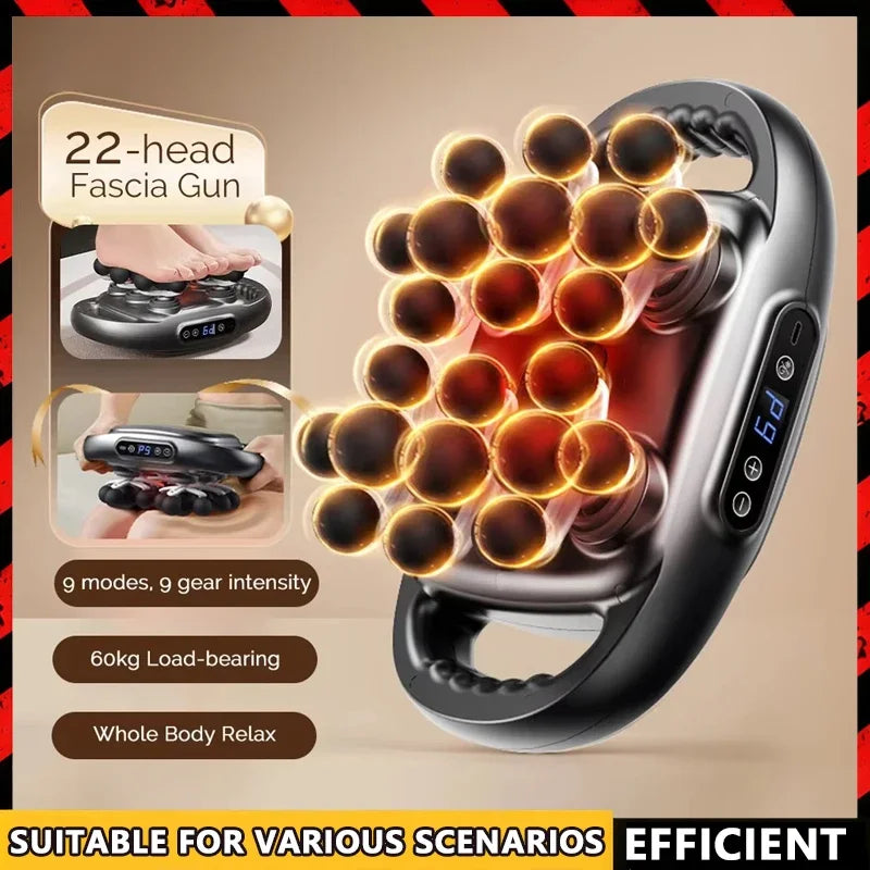 Tidesmit Fascia Gun Deep Tissue Massager – 24 Head Recovery Tool Fascia Gun Tidesmit