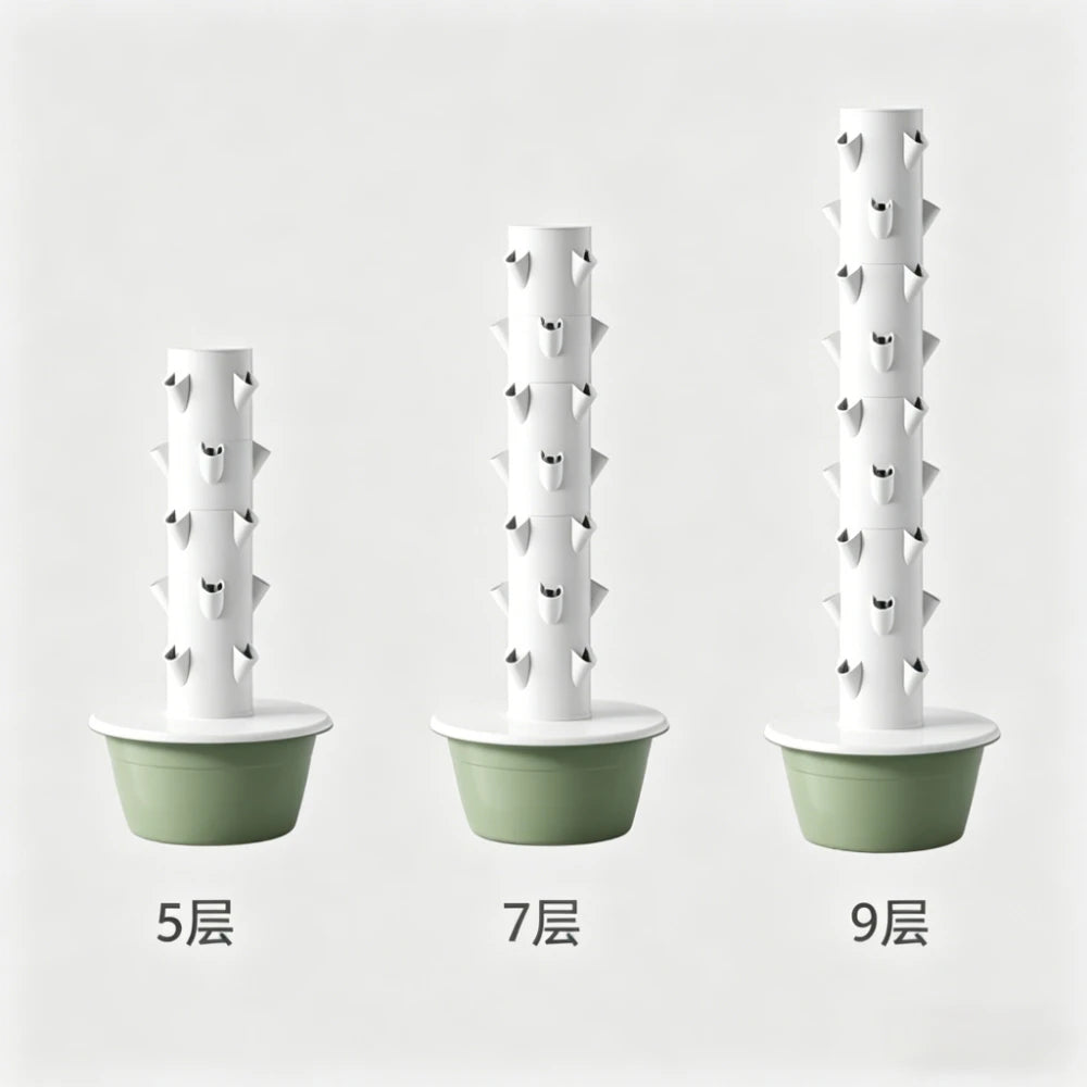 Hydroponic Growing System - Vertical Aeroponic Tower Garden for Indoor Plants, Automatic Watering, Space Saving, Ideal for Home